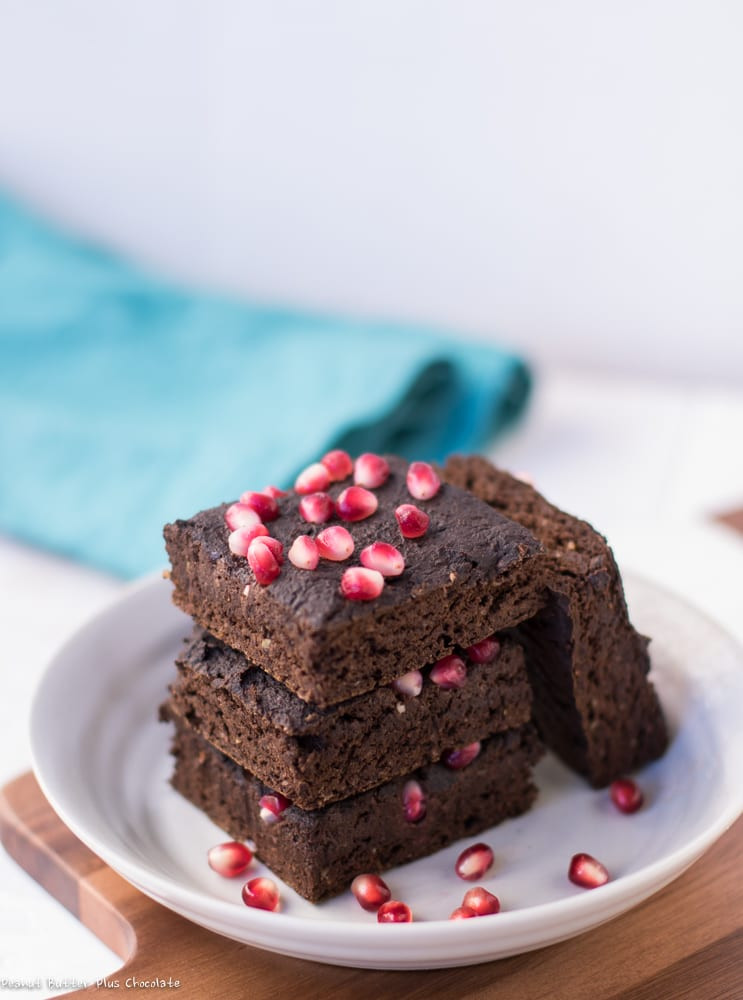 Healthy Vegan Brownies
 Healthy Pomegranate Protein Brownies gluten free vegan