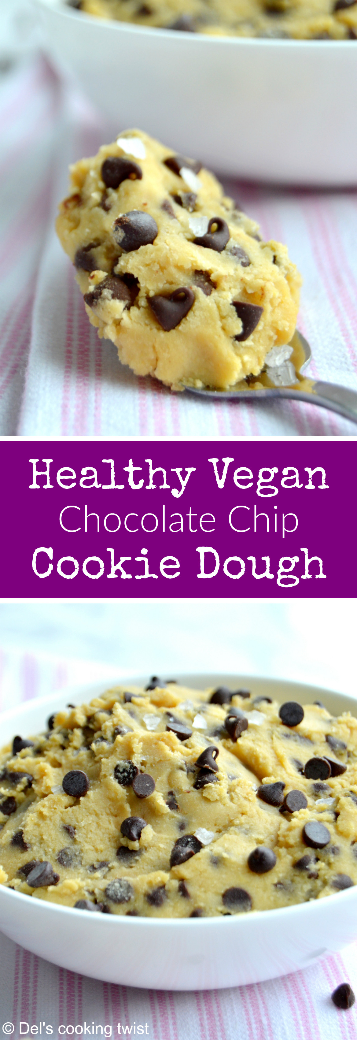 Healthy Vegan Chocolate Chip Cookies
 Healthy Vegan Chocolate Chip Cookie Dough — Del s cooking