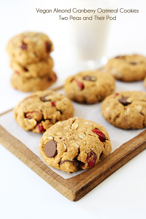 Healthy Vegan Cookie Recipes
 Healthy Almond Cranberry Oatmeal Cookies