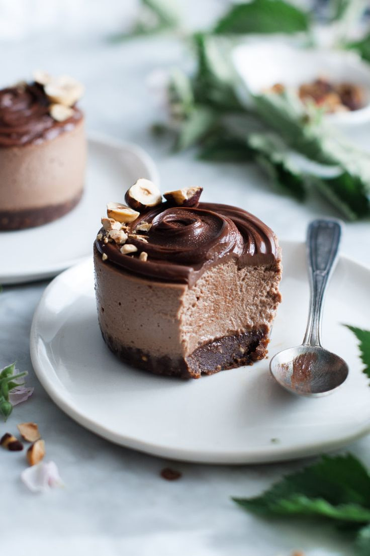 Healthy Vegan Dessert Recipes
 Raw Chocolate Hazelnut Ice Cream Cakes vegan a Vitamix