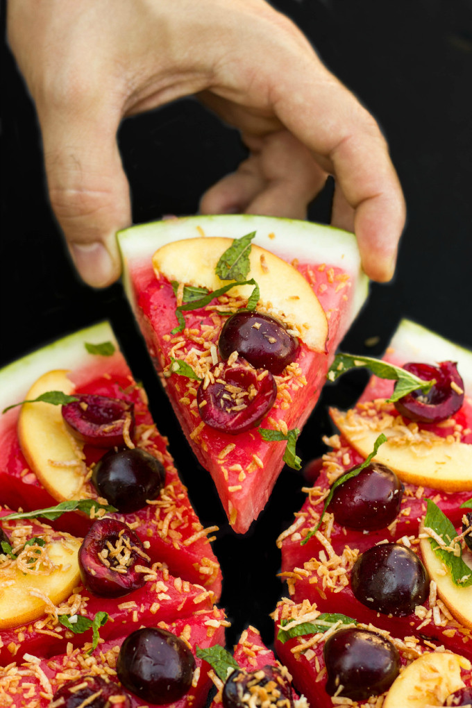 Healthy Vegan Desserts Easy
 Vegan Watermelon Pizza Dessert The Cookie Writer