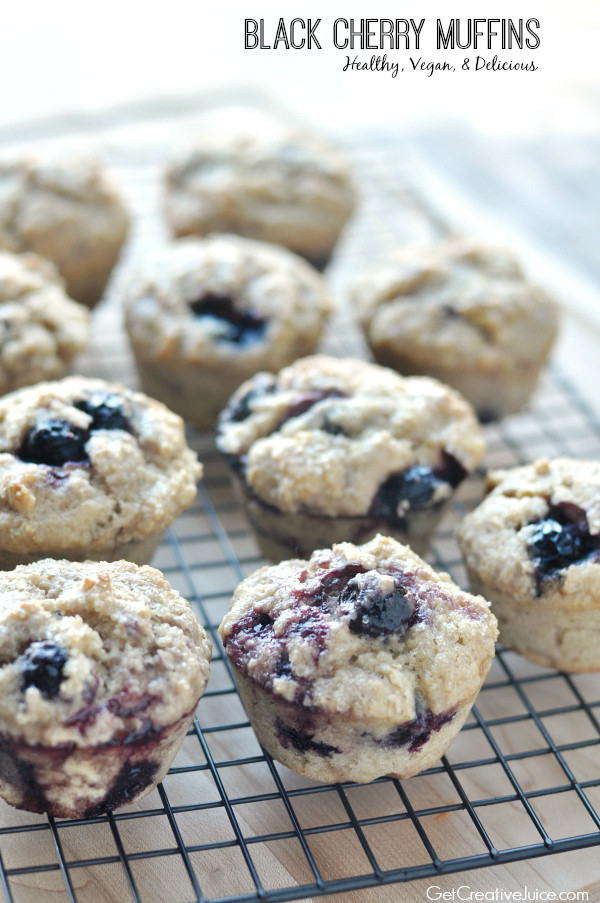 Healthy Vegan Muffin Recipes
 Healthy Black Cherry Muffin Recipe Vegan Creative Juice