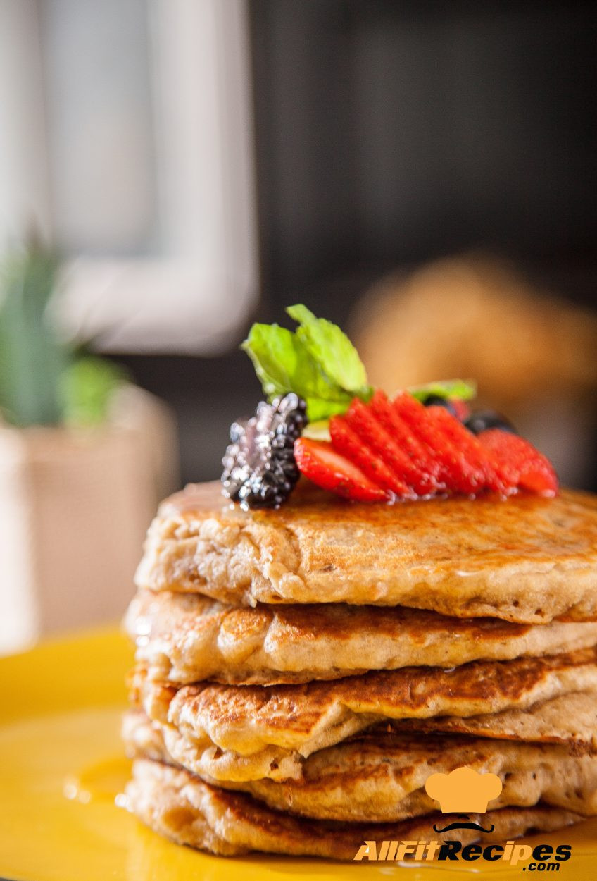 Healthy Vegan Pancakes
 AllFitRecipes Breakfast recipes Vegan Healthy Pancakes
