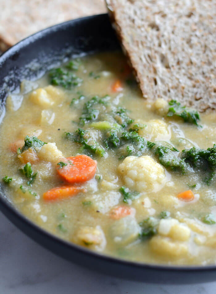 Healthy Vegan Recipes For Weight Loss
 Kale and Cauliflower Soup