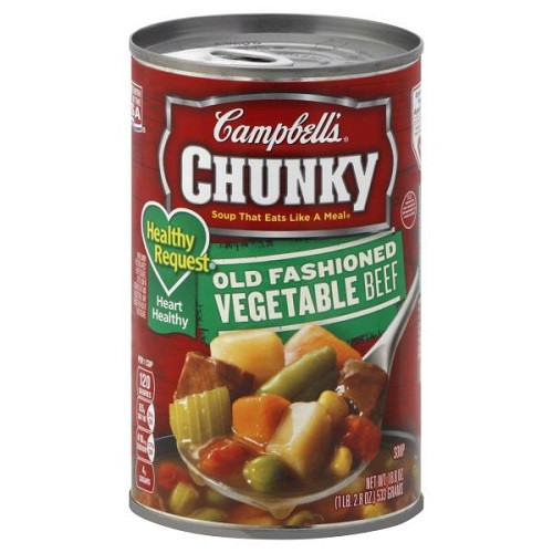 Healthy Vegetable Beef Soup
 Campbell s Chunky Healthy Request Soup Old Fashioned