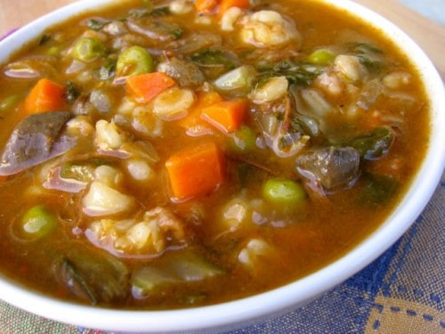 Healthy Vegetable Beef Soup Recipe
 Healthy Ve able Beef and Mushroom Barley Soup Recipe for