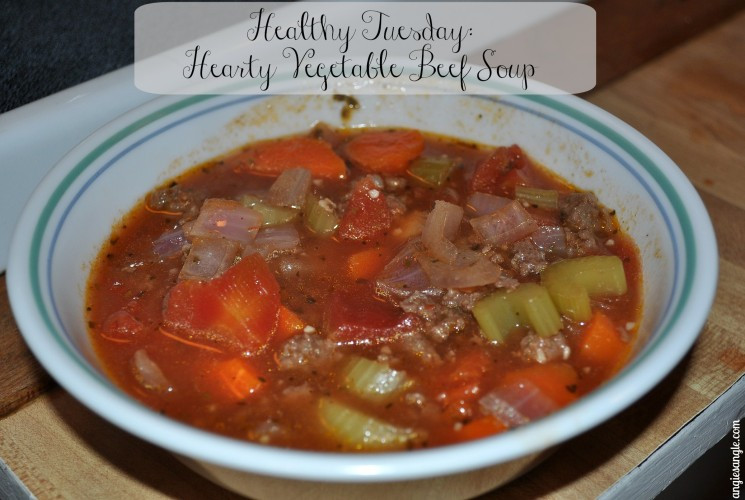 Healthy Vegetable Beef Soup
 Healthy Tuesday Hearty Ve able Beef Soup ⋆ Angie s Angle