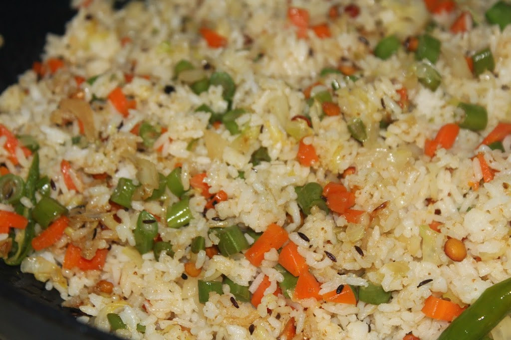 Healthy Vegetable Fried Rice
 Healthy Mixed Ve able Fried Rice Indian Style