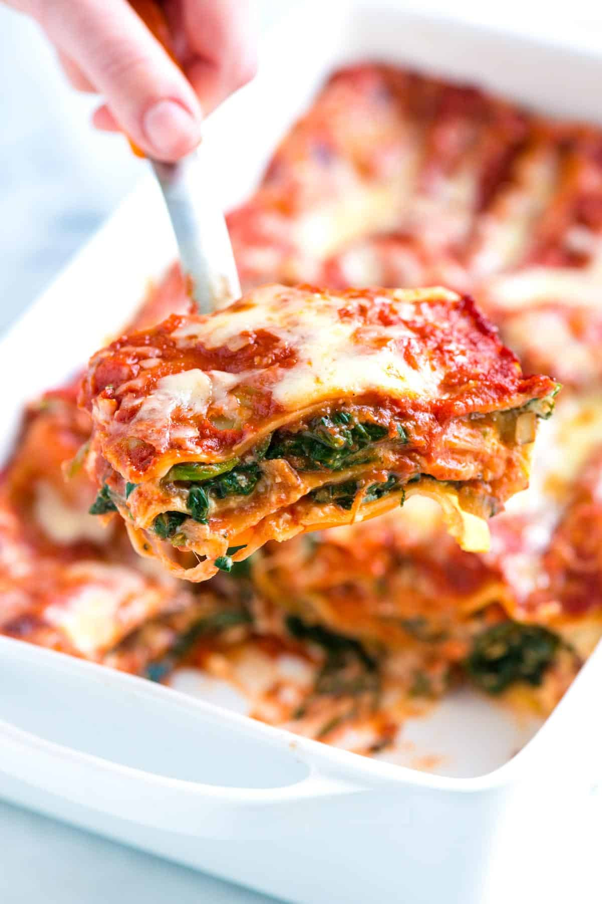 Healthy Vegetable Lasagna
 healthy ve arian lasagna spinach