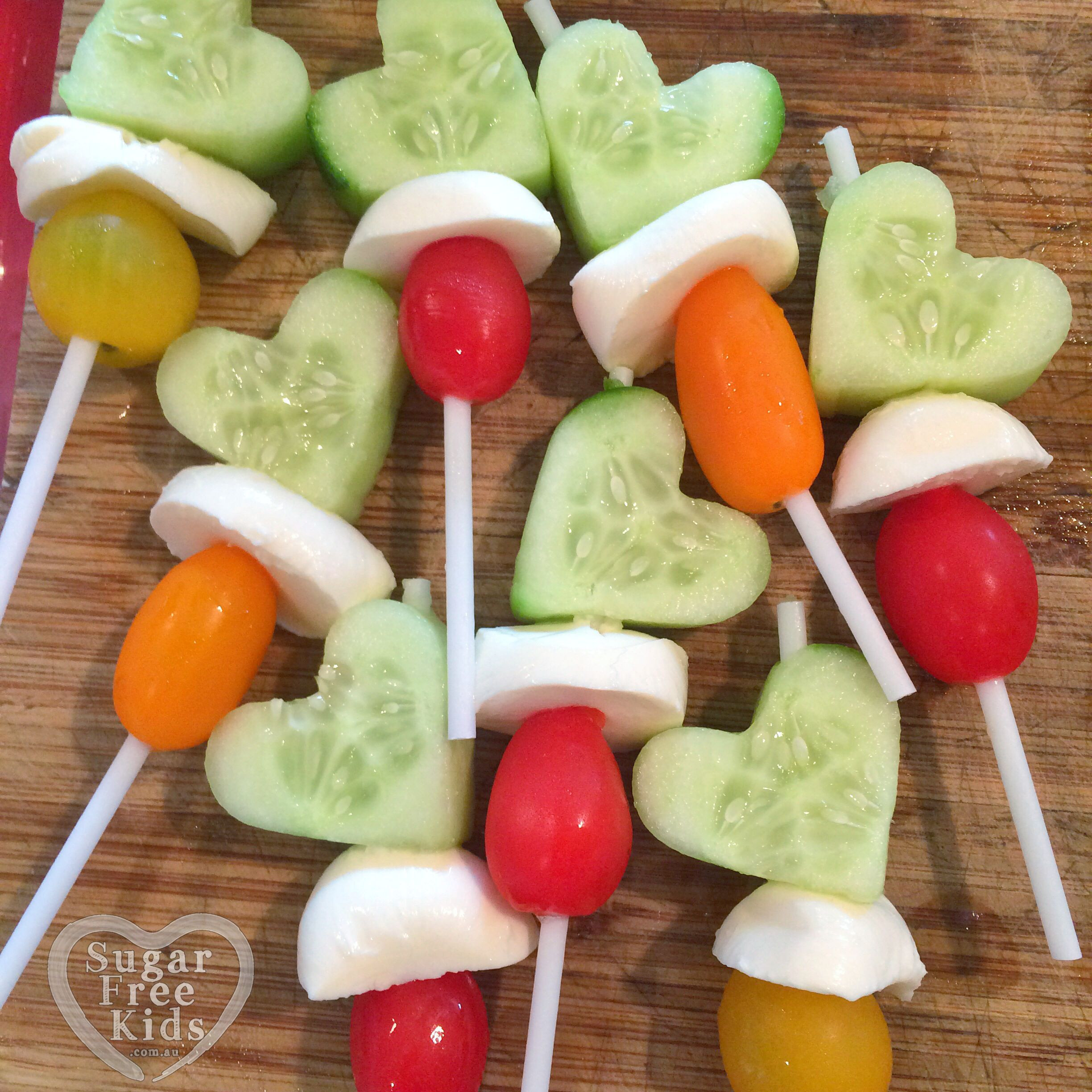 Healthy Vegetable Snacks
 Healthy party idea Ve able magic wands Lollipop sticks