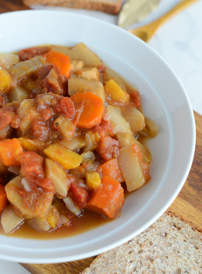 Healthy Vegetable Stew
 Hearty Slow Cooker Root Ve able Stew Vegan Low Fat