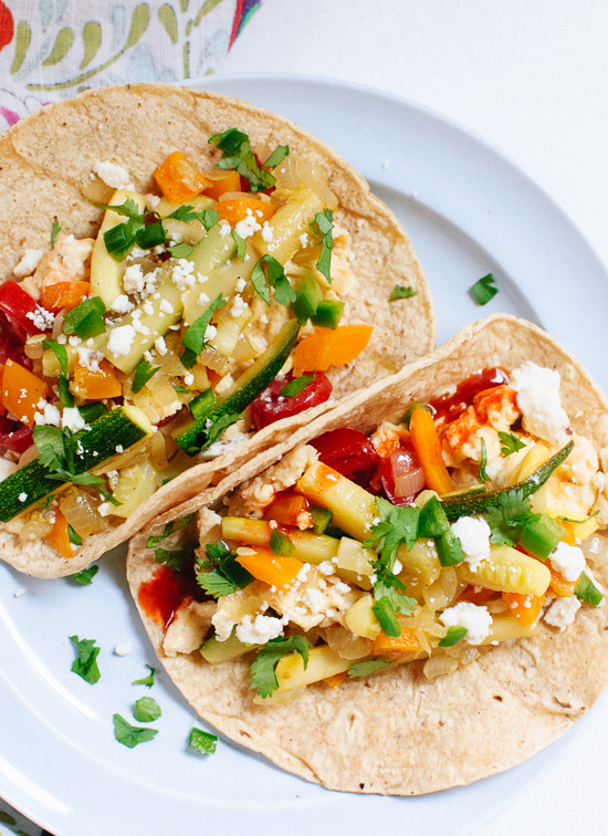 Healthy Vegetarian Breakfast
 Veggie Breakfast Tacos Cookie and Kate