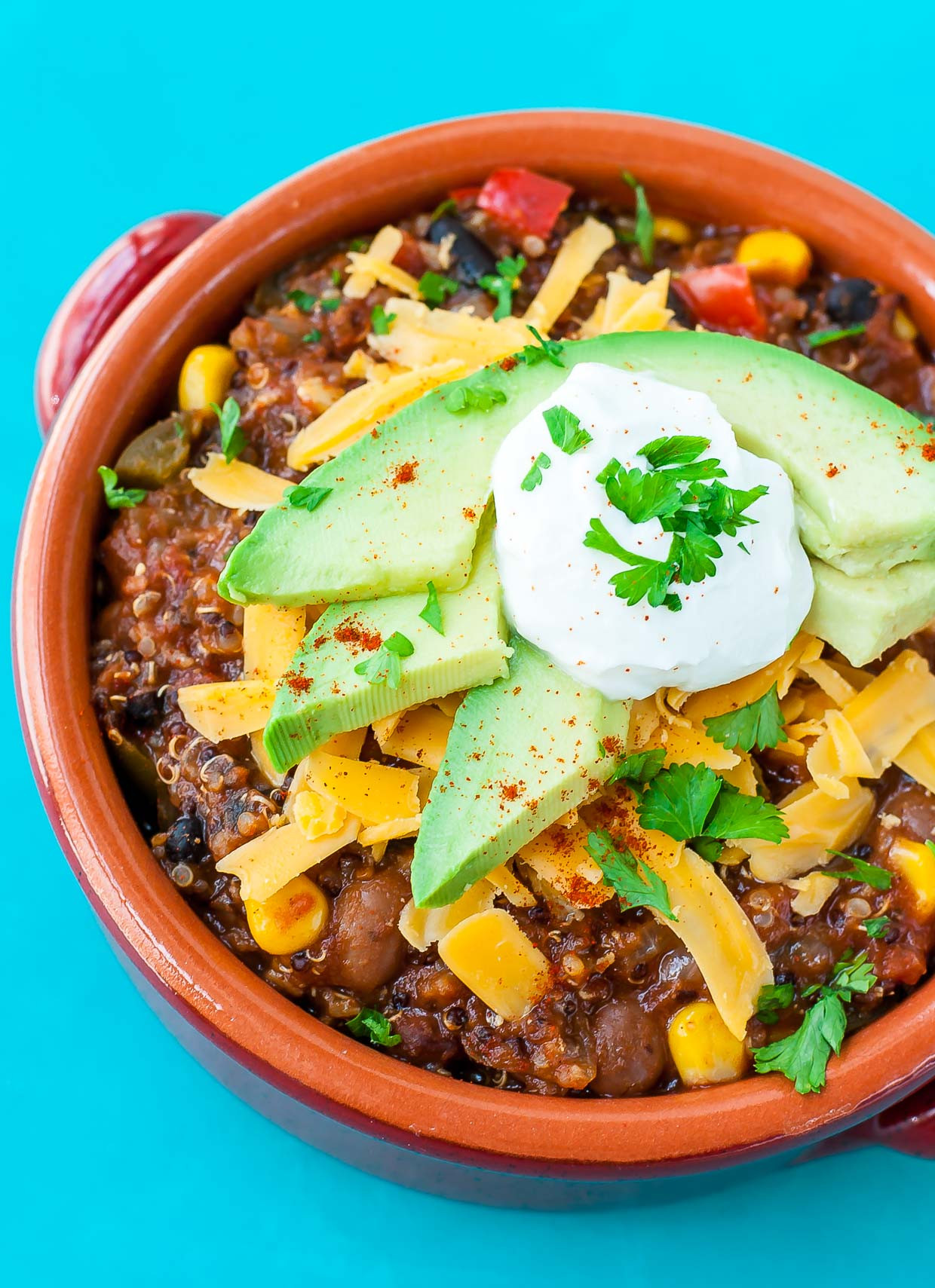 Healthy Vegetarian Chili
 Healthy Ve arian Quinoa Chili