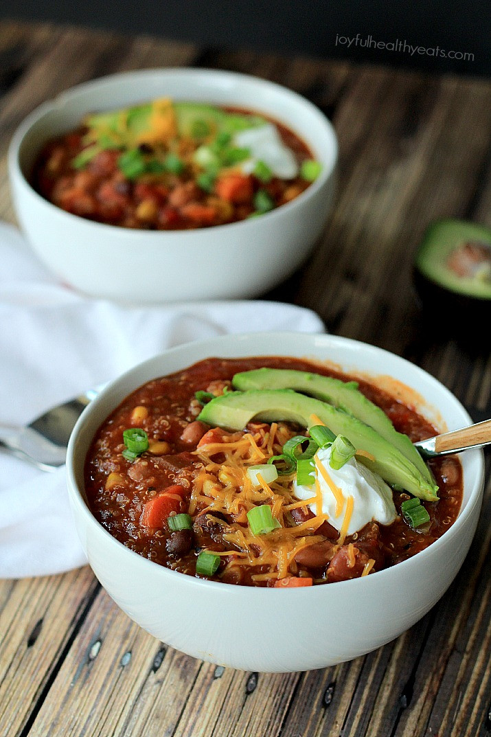 Healthy Vegetarian Crock Pot Recipes
 Crock Pot Quinoa Ve arian Chili – Recipes for Diabetes