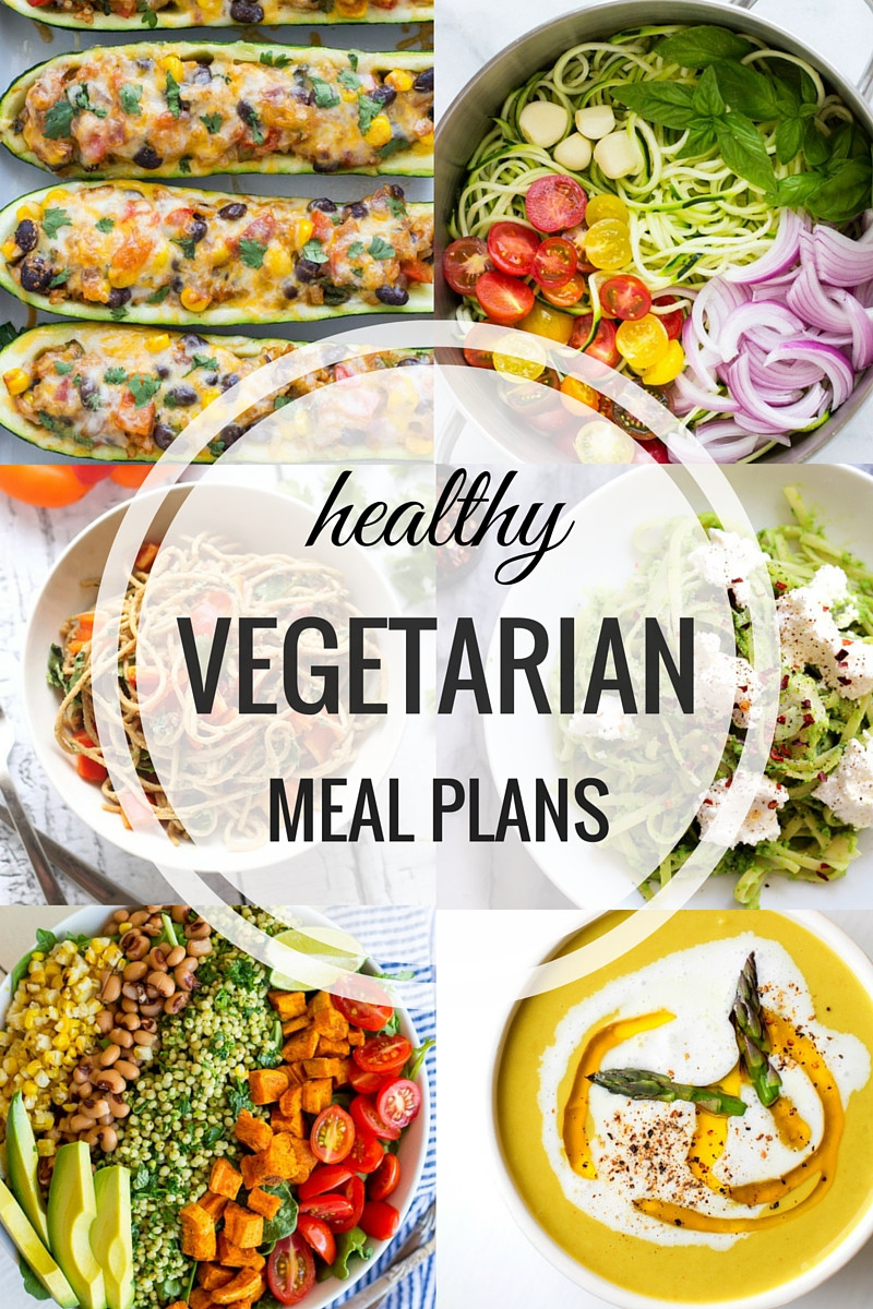 Healthy Vegetarian Dinner Ideas
 Healthy Ve arian Meal Plan Week of 7 9 16