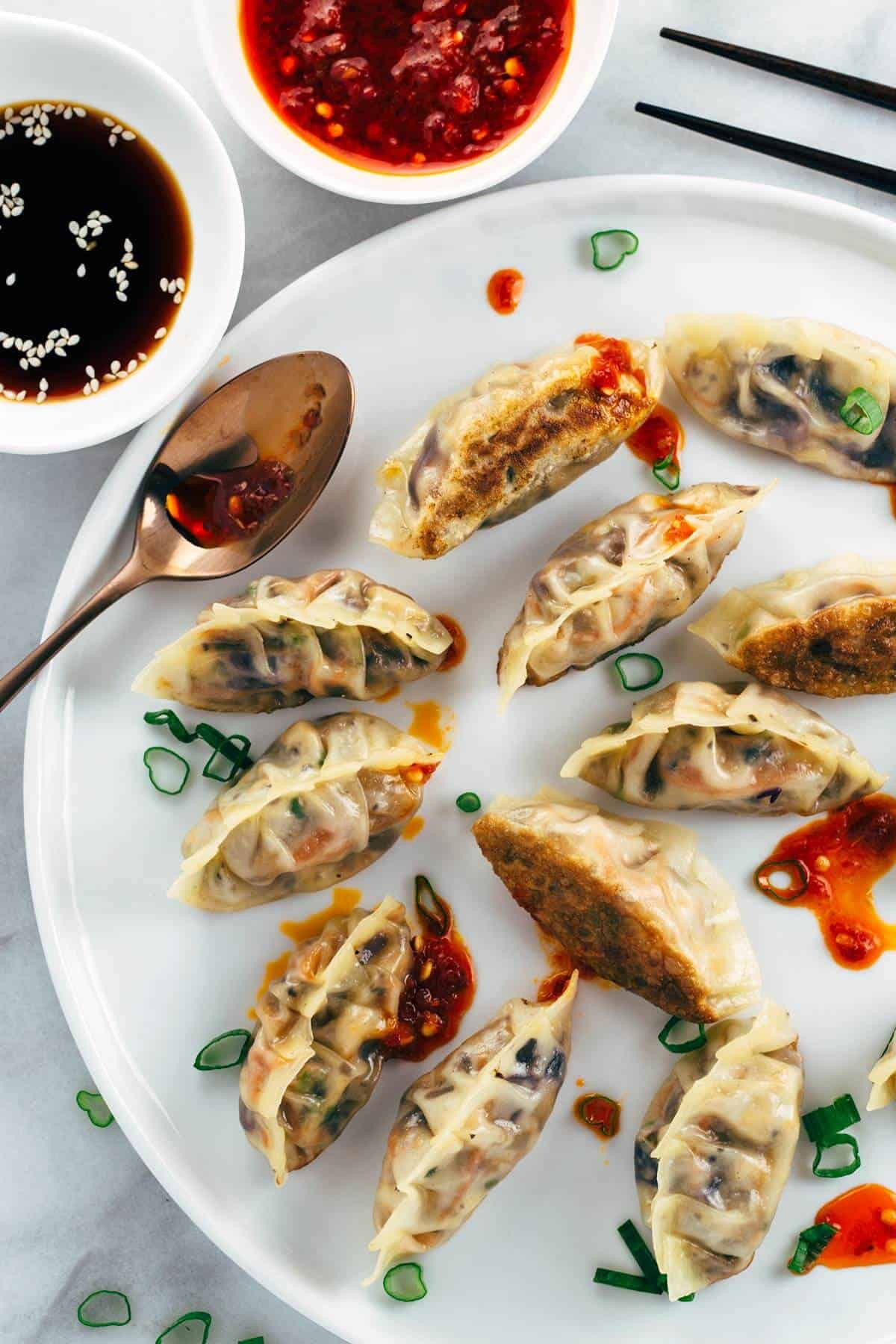 Healthy Vegetarian Dumplings
 Pan Fried Crispy Ve able Tofu Dumplings Recipe Jessica