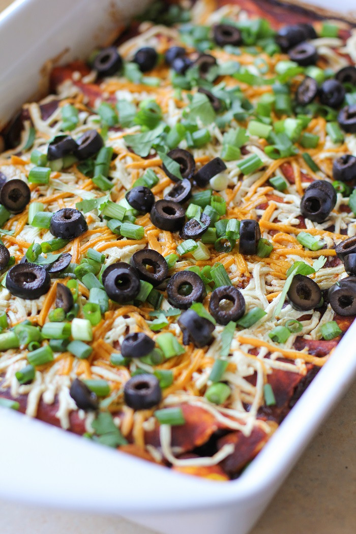 Healthy Vegetarian Enchiladas
 Mushroom Zucchini and Black Bean Ve arian Enchiladas