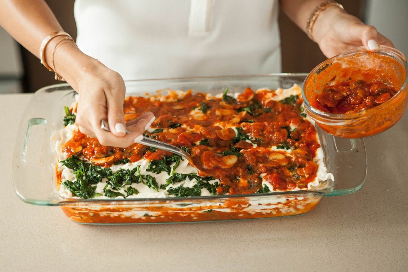Healthy Vegetarian Lasagna
 healthy ve arian lasagna spinach