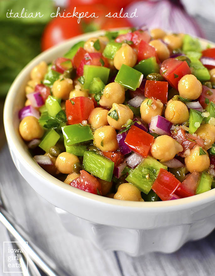 Healthy Vegetarian Salad Recipes
 Italian Chickpea Salad Flavorful and Healthy Salad Recipe