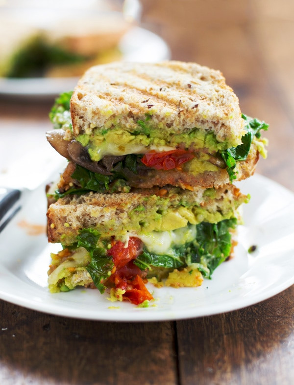 Healthy Vegetarian Sandwich Recipes
 Avocado Veggie Panini Recipe Pinch of Yum