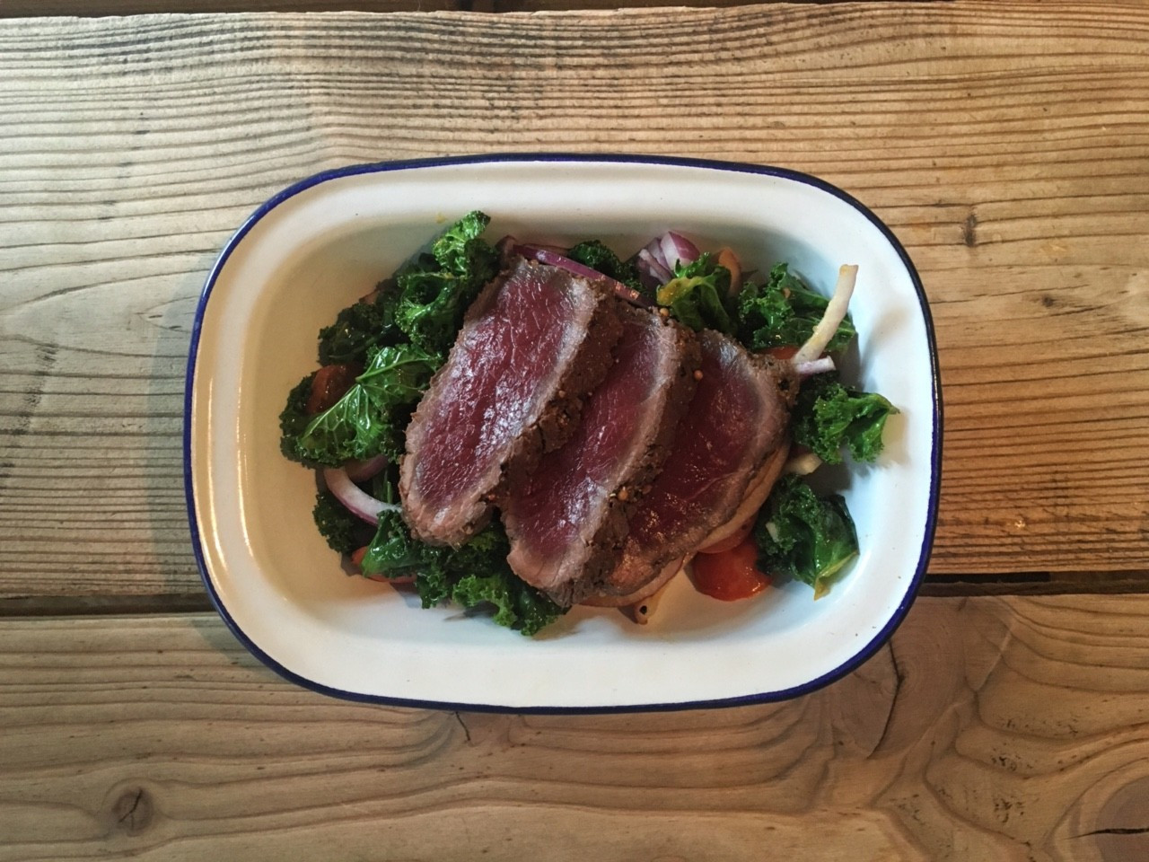 Healthy Venison Recipes
 Healthy Venison Fillet and Wilted Kale Salad by Eat Wild