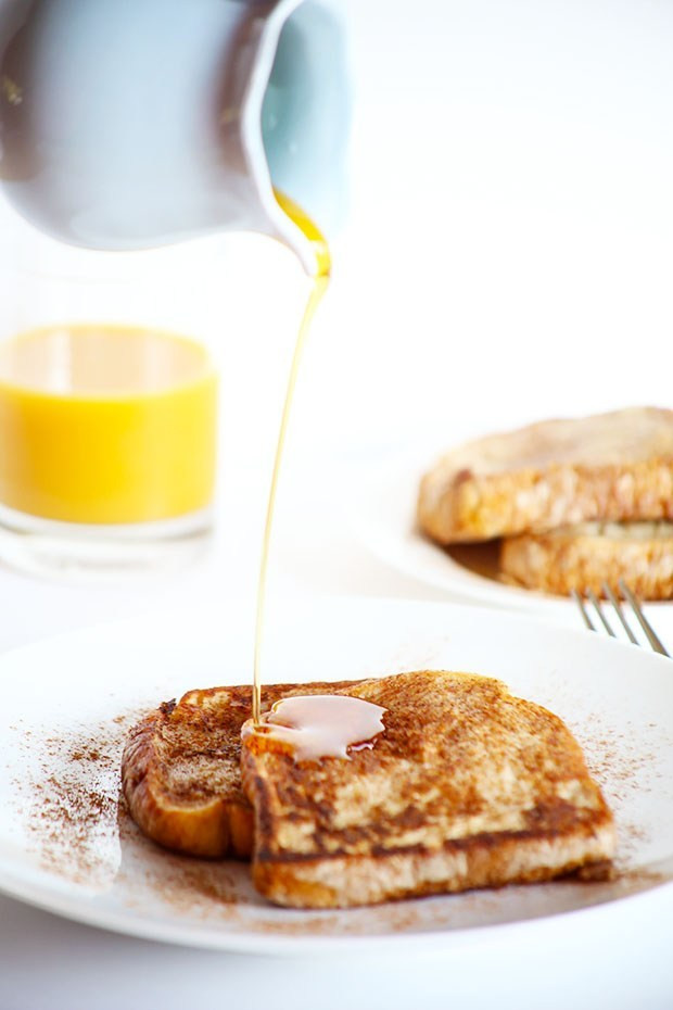 Healthy Weekend Breakfast
 Healthy Vegan Cinnamon French Toast TwoRaspberries