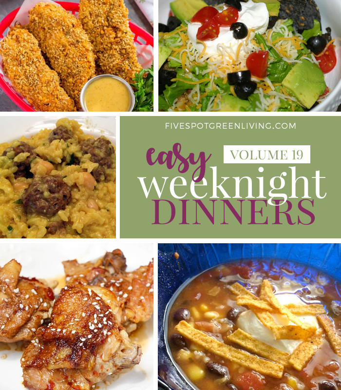 Healthy Weeknight Dinners For Families
 Easy Weeknight Dinners Meal Plan Volume 19 Five Spot