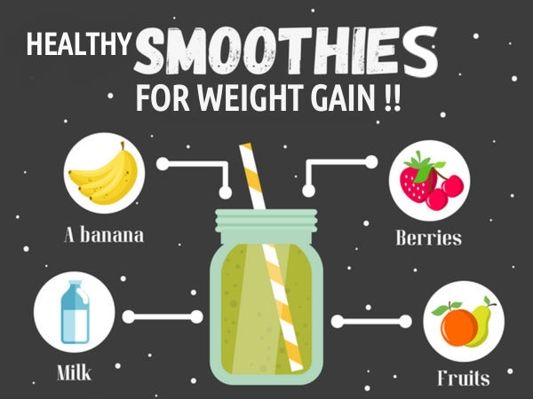 Healthy Weight Gain Smoothies
 Smoothies For Weight Gain Boldsky