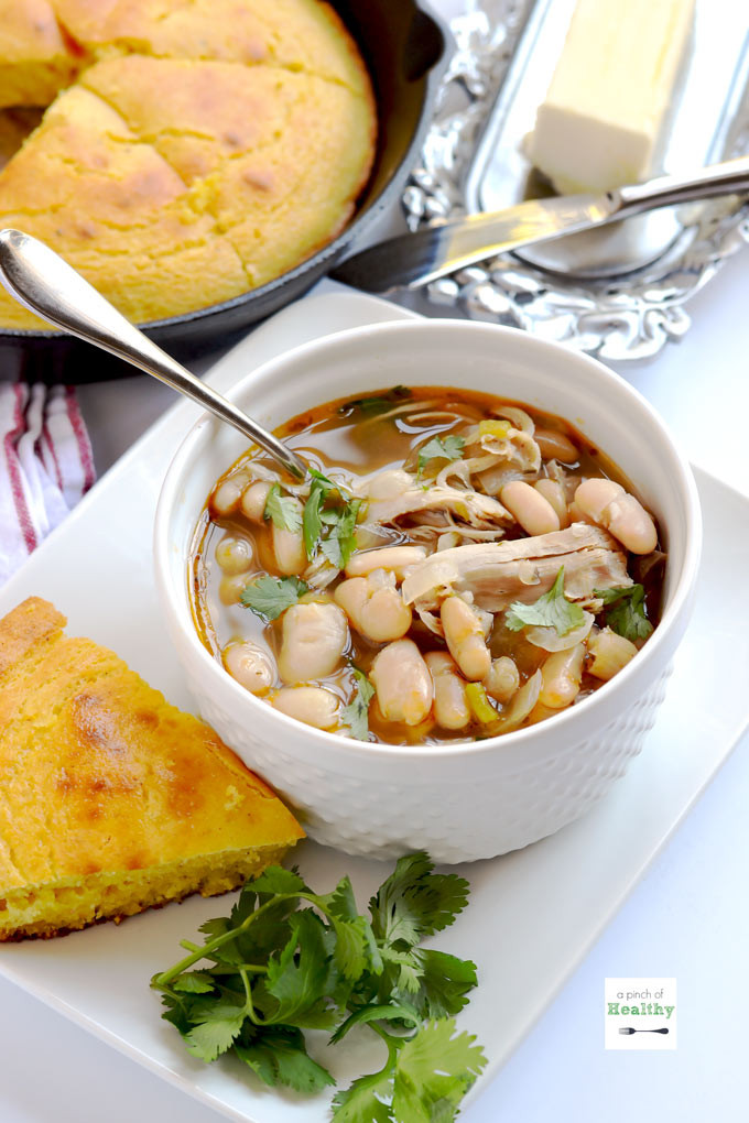 Healthy White Bean Chicken Chili
 Instant Pot White Chicken Chili A Pinch of Healthy