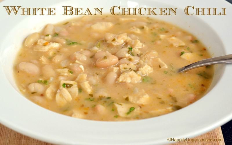 Healthy White Bean Chicken Chili
 White Bean Chicken Chili Happily Unprocessed