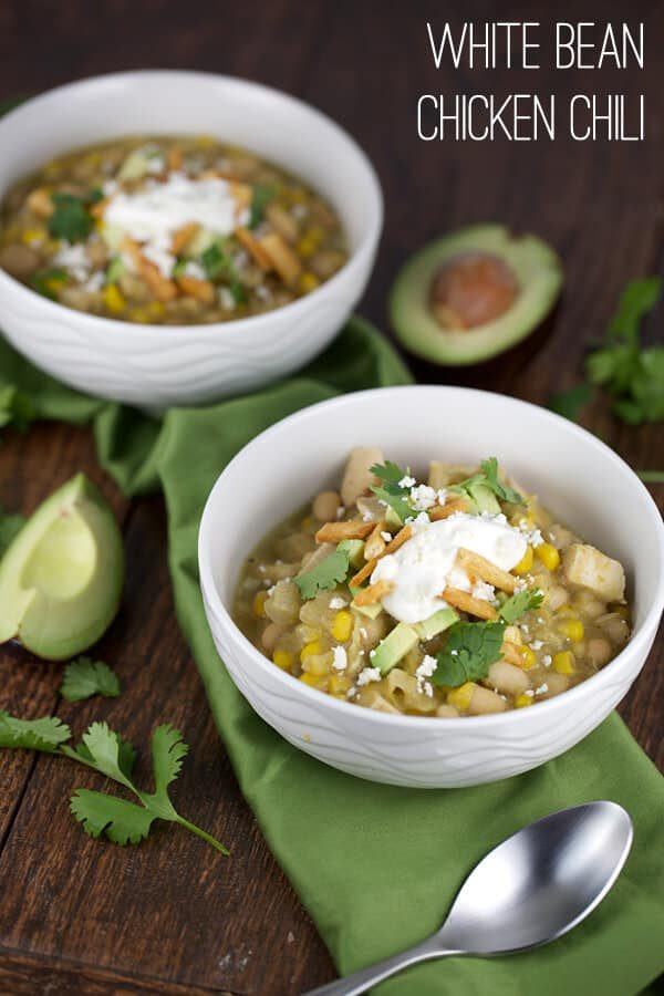 Healthy White Bean Chicken Chili
 Wholesome White Bean and Chicken Chili