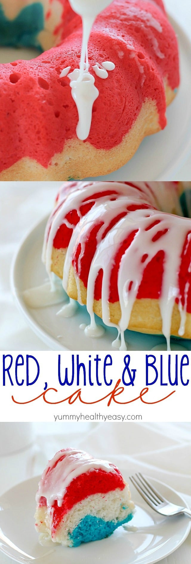 Healthy White Cake Recipe
 Easy Red White and Blue Cake Recipe Yummy Healthy Easy