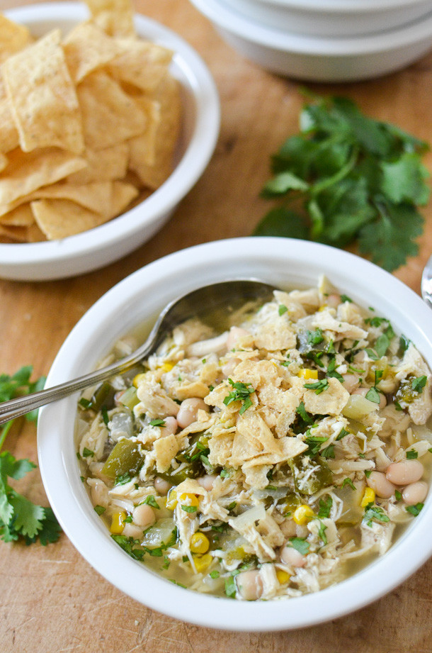 Healthy White Chicken Chili Slow Cooker
 Slow Cooker White Chicken Chili Simply Whisked