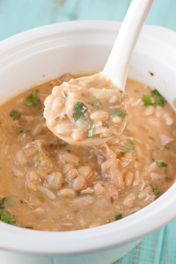 Healthy White Chicken Chili Slow Cooker
 Slow Cooker Clean Eating Creamy White Chicken Chili Recipe