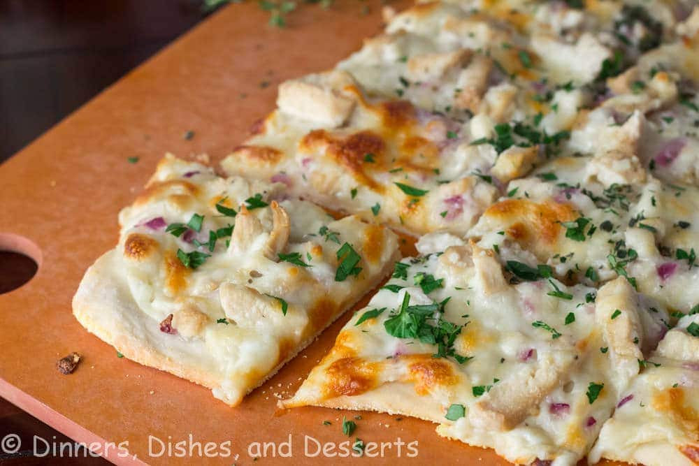 Healthy White Pizza Sauce Recipe
 Roasted Garlic Chicken & Herb White Pizza SundaySupper