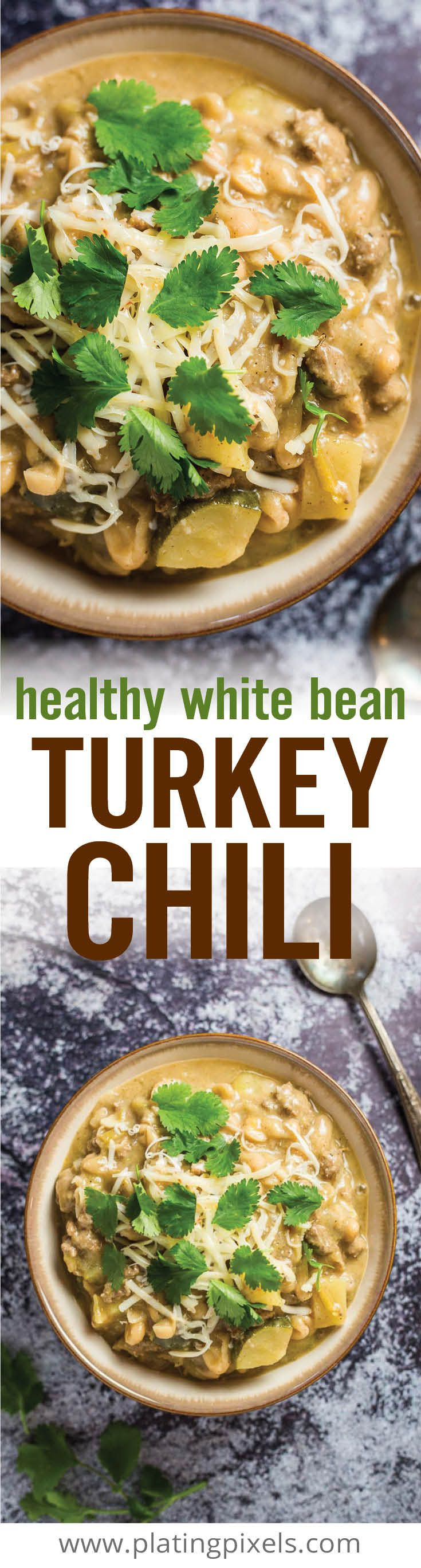 Healthy White Turkey Chili
 25 best ideas about White bean chili on Pinterest