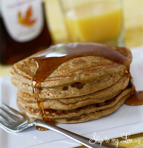 Healthy Whole Wheat Pancakes
 Whole Wheat and Flax Pancakes