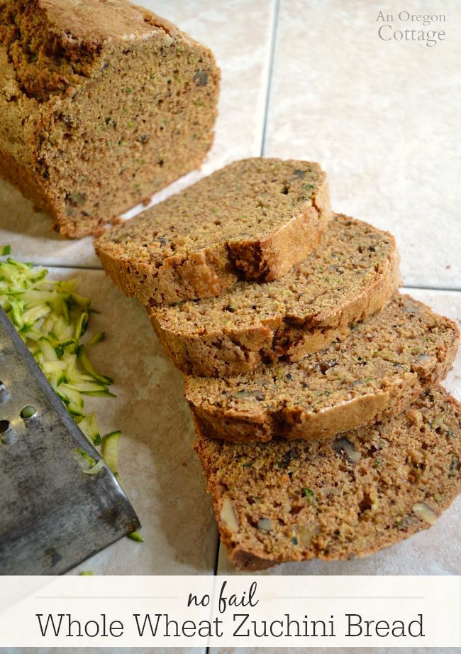 Healthy Whole Wheat Zucchini Bread
 Healthy Whole Wheat No Fail Zucchini Bread