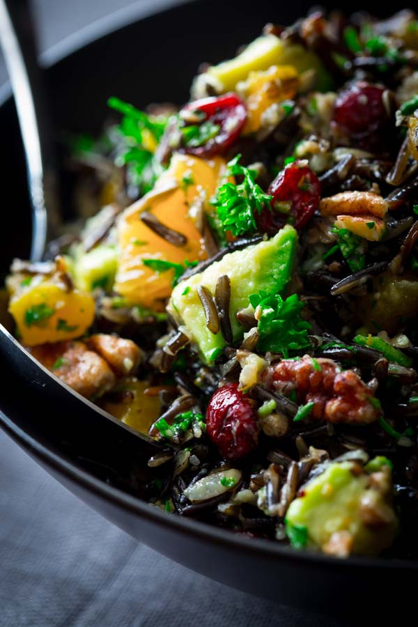 Healthy Wild Rice Recipes
 wild rice salad with cranberries apricots and avocado