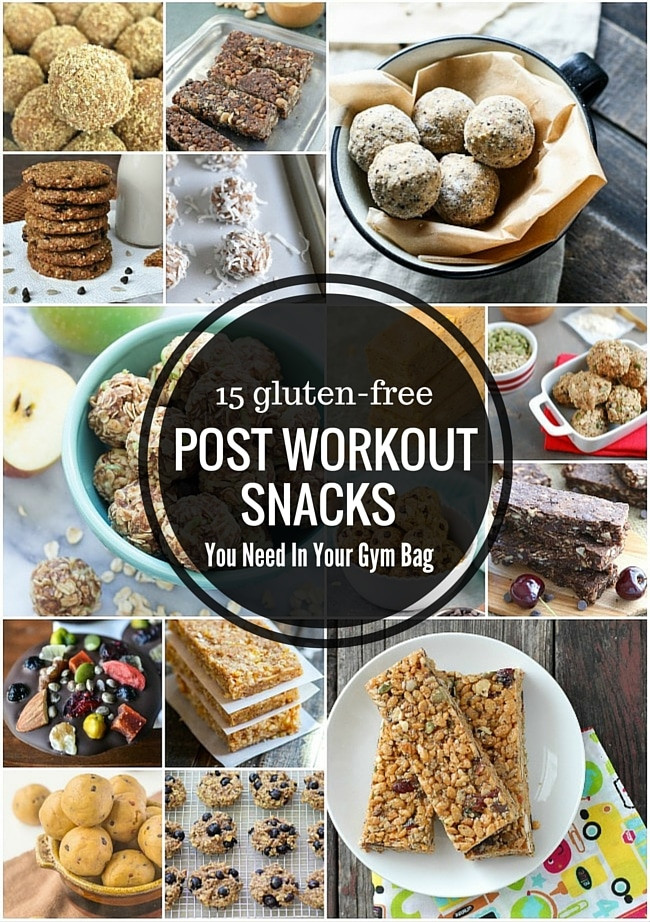 Healthy Workout Snacks
 15 Gluten Free Post Workout Snacks You Need in Your Gym Bag