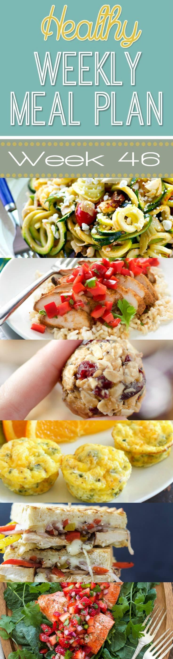 Healthy Yummy Dinners
 Healthy Weekly Meal Plan 46 Yummy Healthy Easy