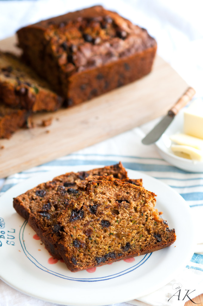 Healthy Zucchini Bread Recipe Applesauce
 Zucchini Applesauce Bread Aberdeen s Kitchen