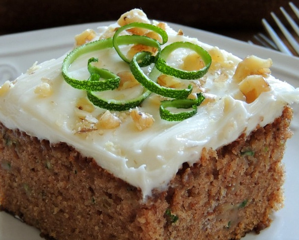 Healthy Zucchini Cake
 Healthy Zucchini Cake with Cream Cheese Frosting