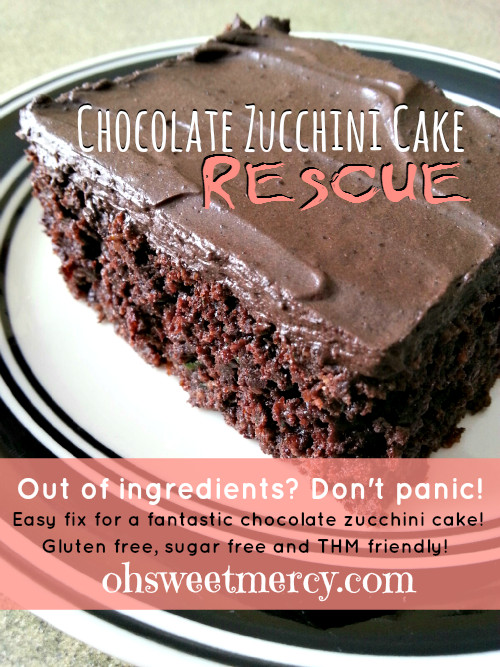 Healthy Zucchini Chocolate Cake
 Chocolate Zucchini Cake Rescue Oh Sweet Mercy