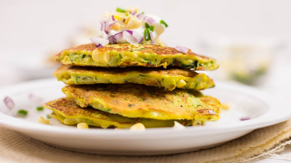 Healthy Zucchini Pancakes
 Zucchini Corn Pancakes Healthy AF