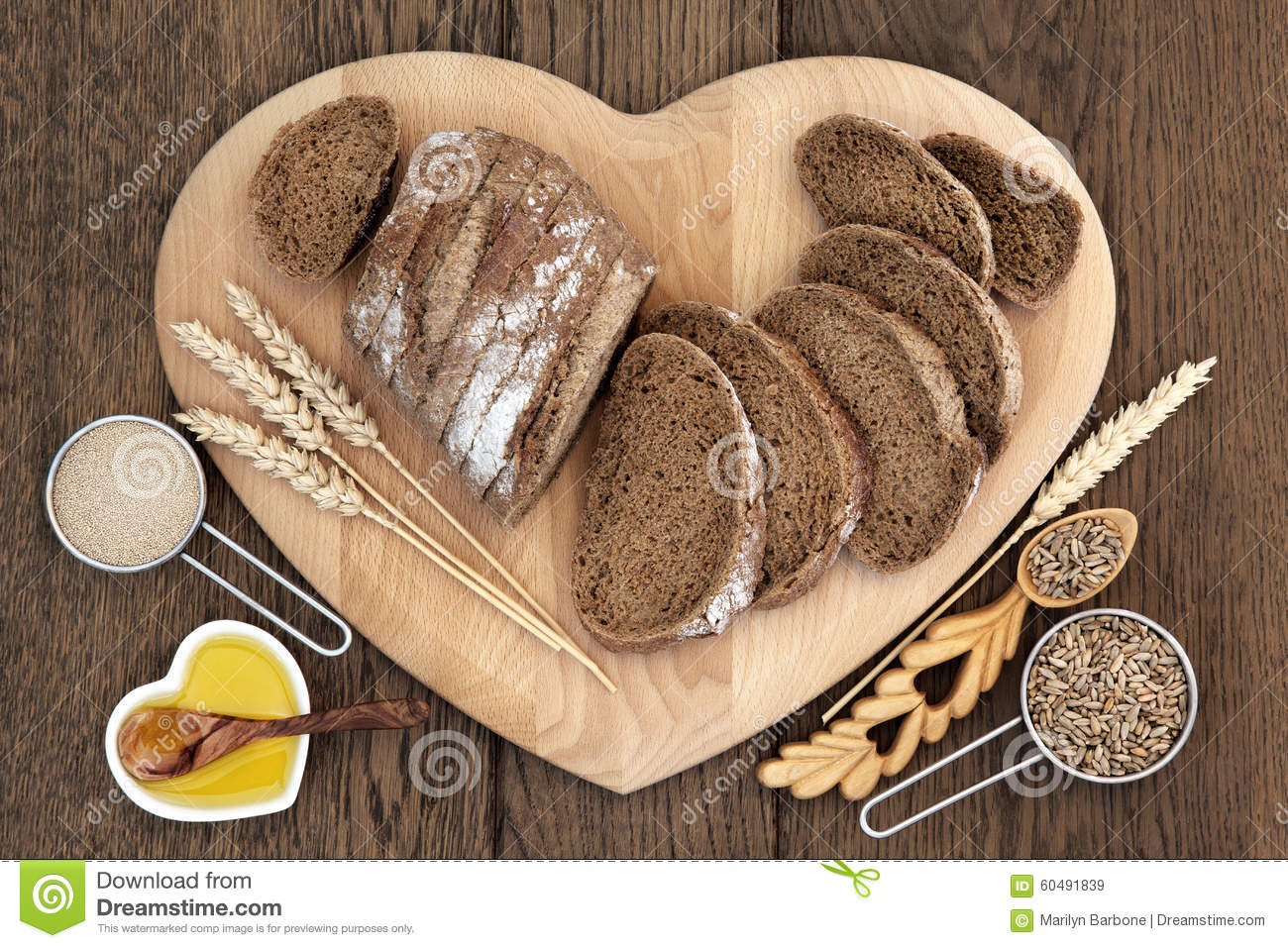 Heart Healthy Bread
 Healthy Bread Stock Image