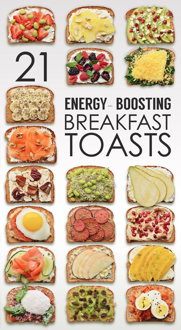 Heart Healthy Breakfast Menu
 21 ideas de tostadas para el desayuno infografa