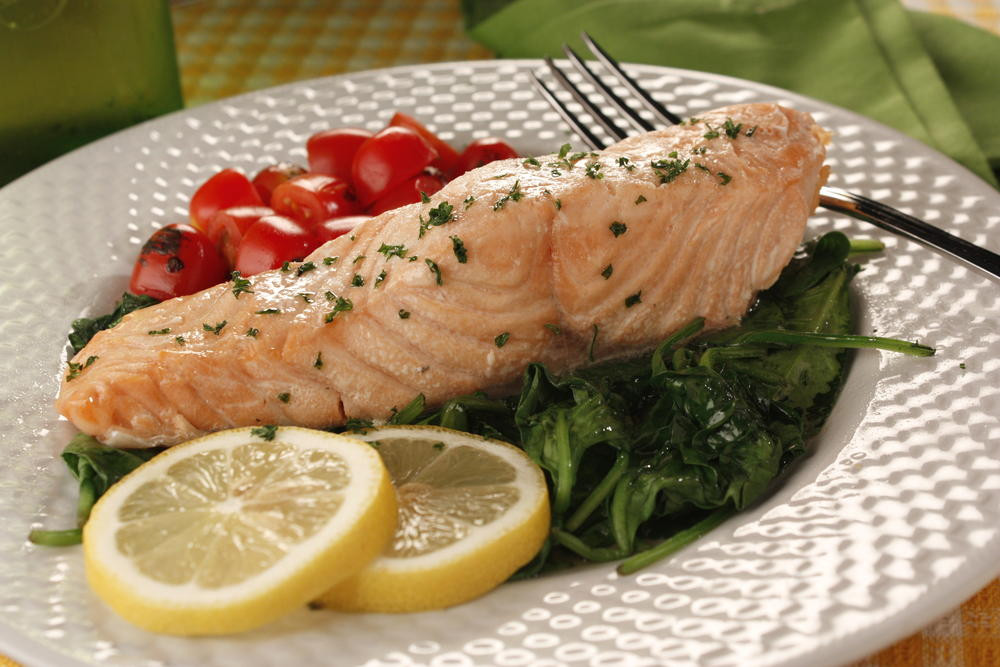 Heart Healthy Fish Recipes
 Salmon Florentine