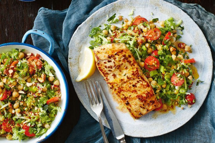 Heart Healthy Fish Recipes
 Gluten free paprika fish with broccoli tabouleh