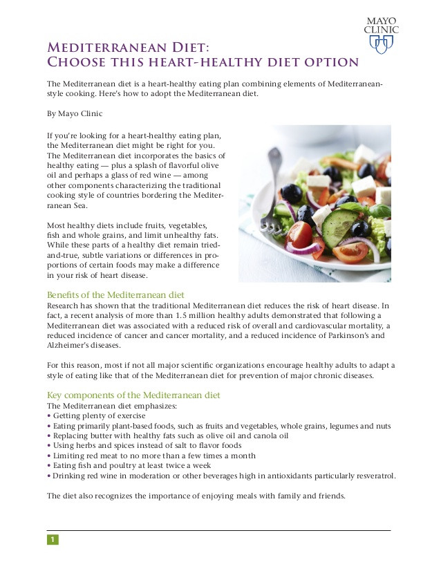 Heart Healthy Mediterranean Diet
 Mediterranean Heart Healthy Diet covenews